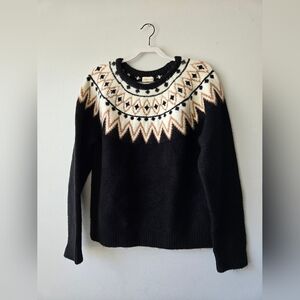 Thread & Supply Claire Fair Isle Crewneck Sweater XL Nordic